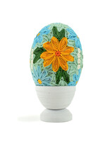 Serrv Quilled Grand Floral Egg with Stand