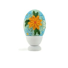 Serrv Quilled Grand Floral Egg with Stand