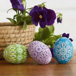 Serrv Quilled Egg in Pastel Colors