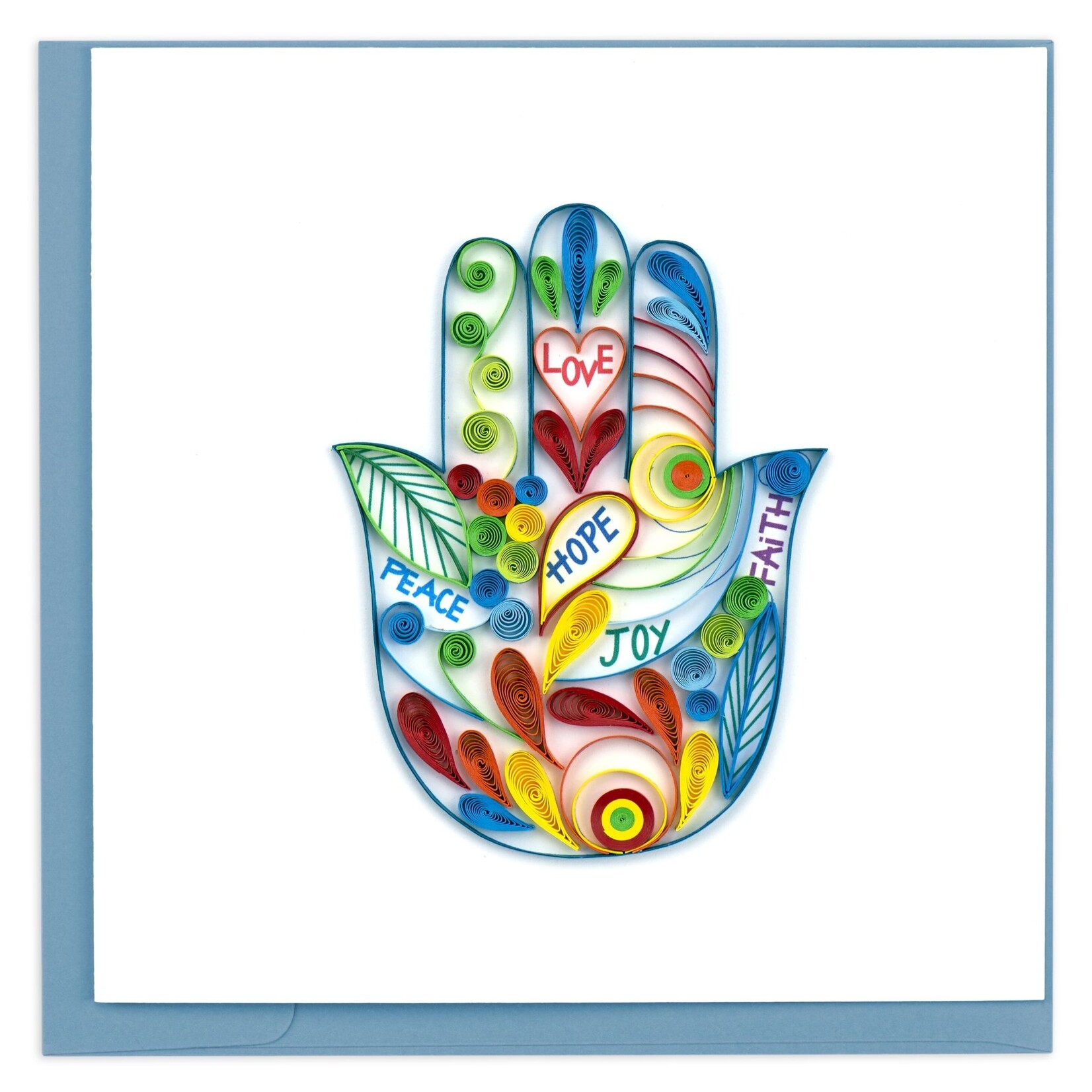 Quilling Card Hamsa Hand Quilled Card