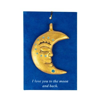 Ten Thousand Villages To The Moon & Back Ornament