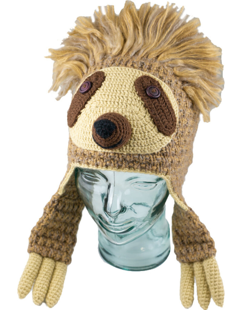 Andes Gifts Adult Animal Hat: Sloth