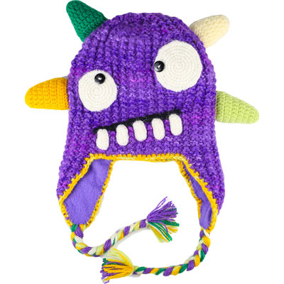 Andes Gifts Kids Monster Hat: Spike Purple
