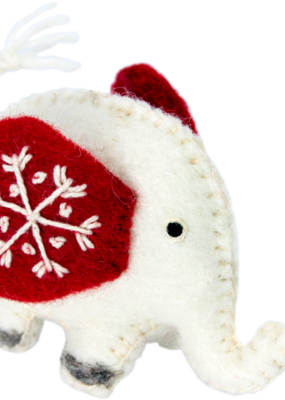DZI Handmade Snowflake White Jumbo Ornament