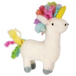 DZI Handmade Rainbow Unicorn Ornament