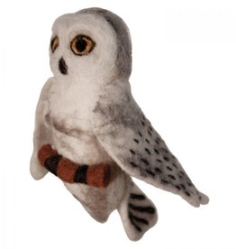 DZI Handmade Wild Woolie Snowy Owl Ornament