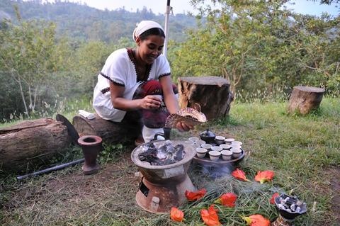 artisan roasting coffee beans