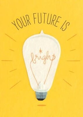 Good Paper Future is Bright Congrats Graduation Card