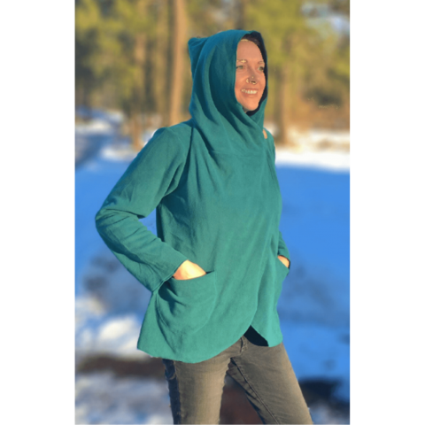 fleece jacket with hood