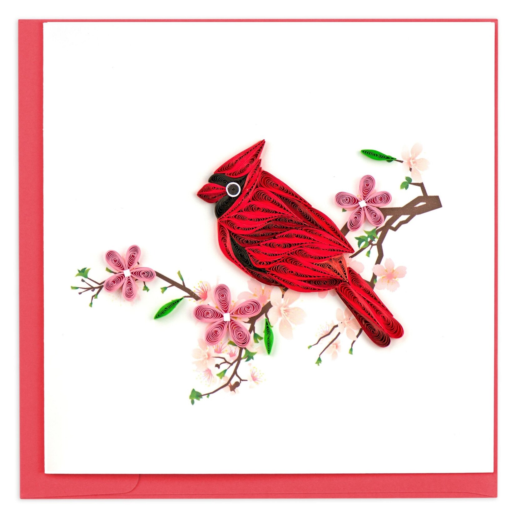 Quilling Card Cardinal Quilled Card