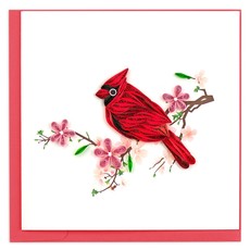 Quilling Card Cardinal Quilled Card