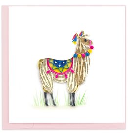 Quilling Card Llama Quilled Card