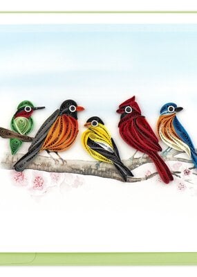 Quilling Card Songbirds Quilled Card