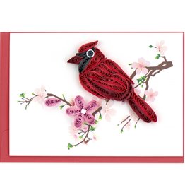 Quilling Card Cardinal Quilled Gift Enclosure Card