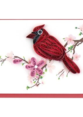 Quilling Card Cardinal Quilled Gift Enclosure Card