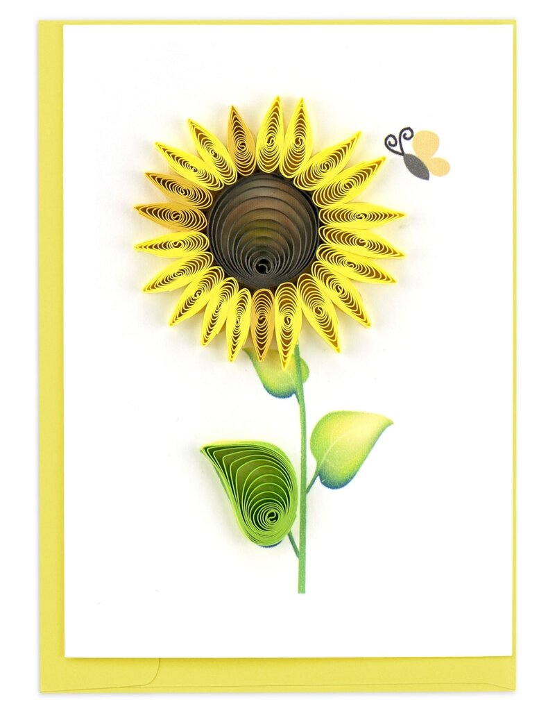 Quilling Card Sunflower Quilled Gift Enclosure Card