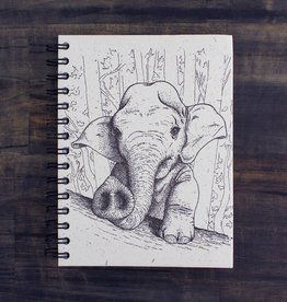 Mr Ellie Pooh Large Elephant Baby Sketch Journal