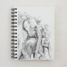 Mr Ellie Pooh Large Elephant Family Sketch Journal