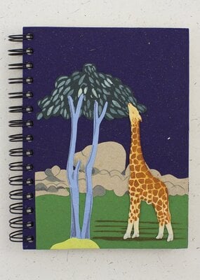 Mr Ellie Pooh Large Giraffe Dark Blue Journal