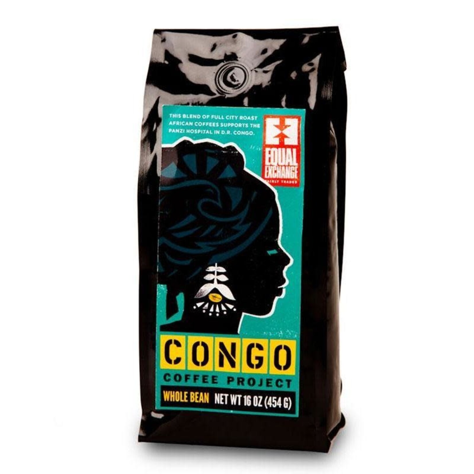 Equal Exchange Organic Congo Coffee Project 1lb Whole Bean