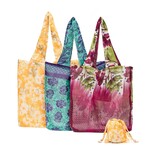 Matr Boomie Recycled Sari Pocket Tote Bag