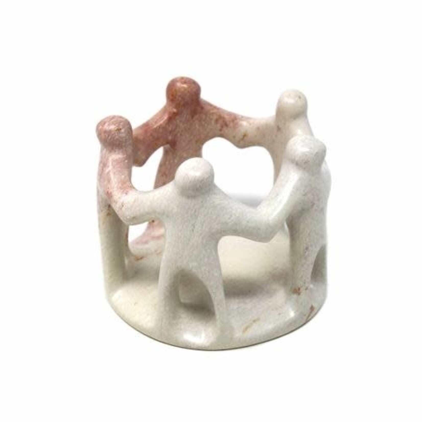 Global Crafts Soapstone: Circle of Friends, Natural