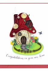 Quilling Card Toadstool Home Congrats Quilled Card