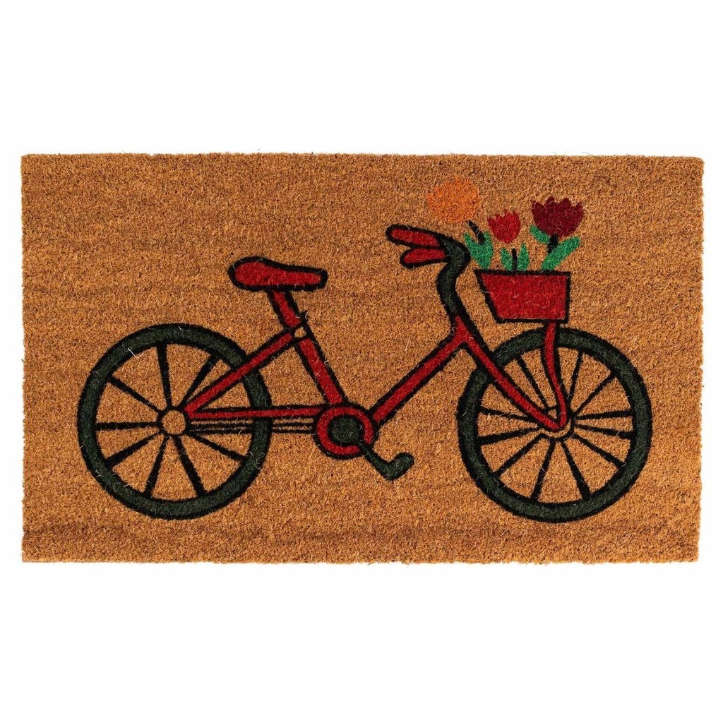 Ten Thousand Villages Bicycle Coir Doormat