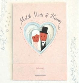 Good Paper Match Made in Heaven Wedding Card