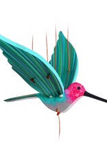Tulia's Artisan Gallery Flying Mobile: Pink Anna's Hummingbird
