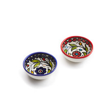 Serrv Ceramic Dipping Bowl Blue or Red