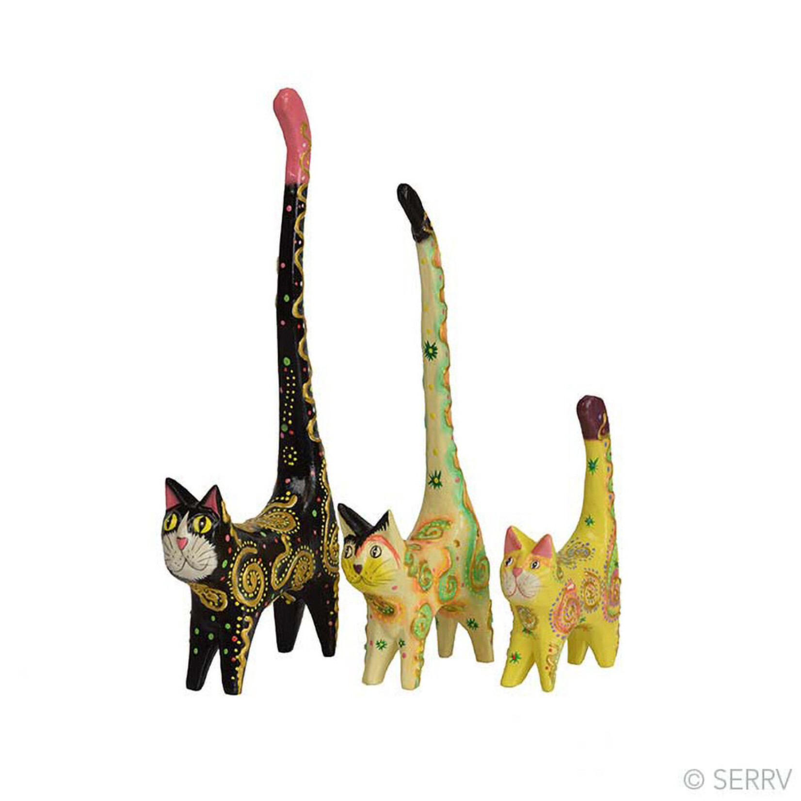 Serrv Party Cat  Medium Ring Holder