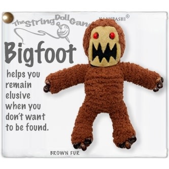 stuffed bigfoot doll