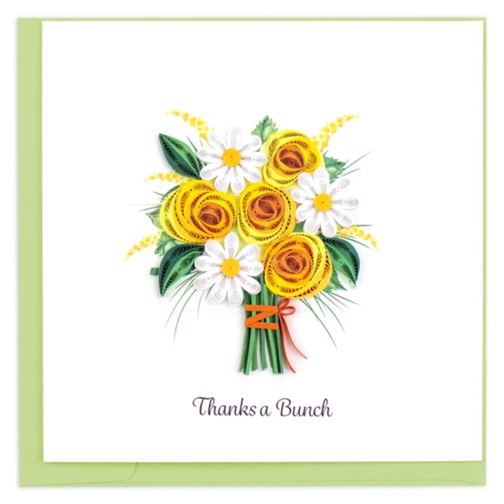 Quilling Card Thanks a Bunch Quilled Card