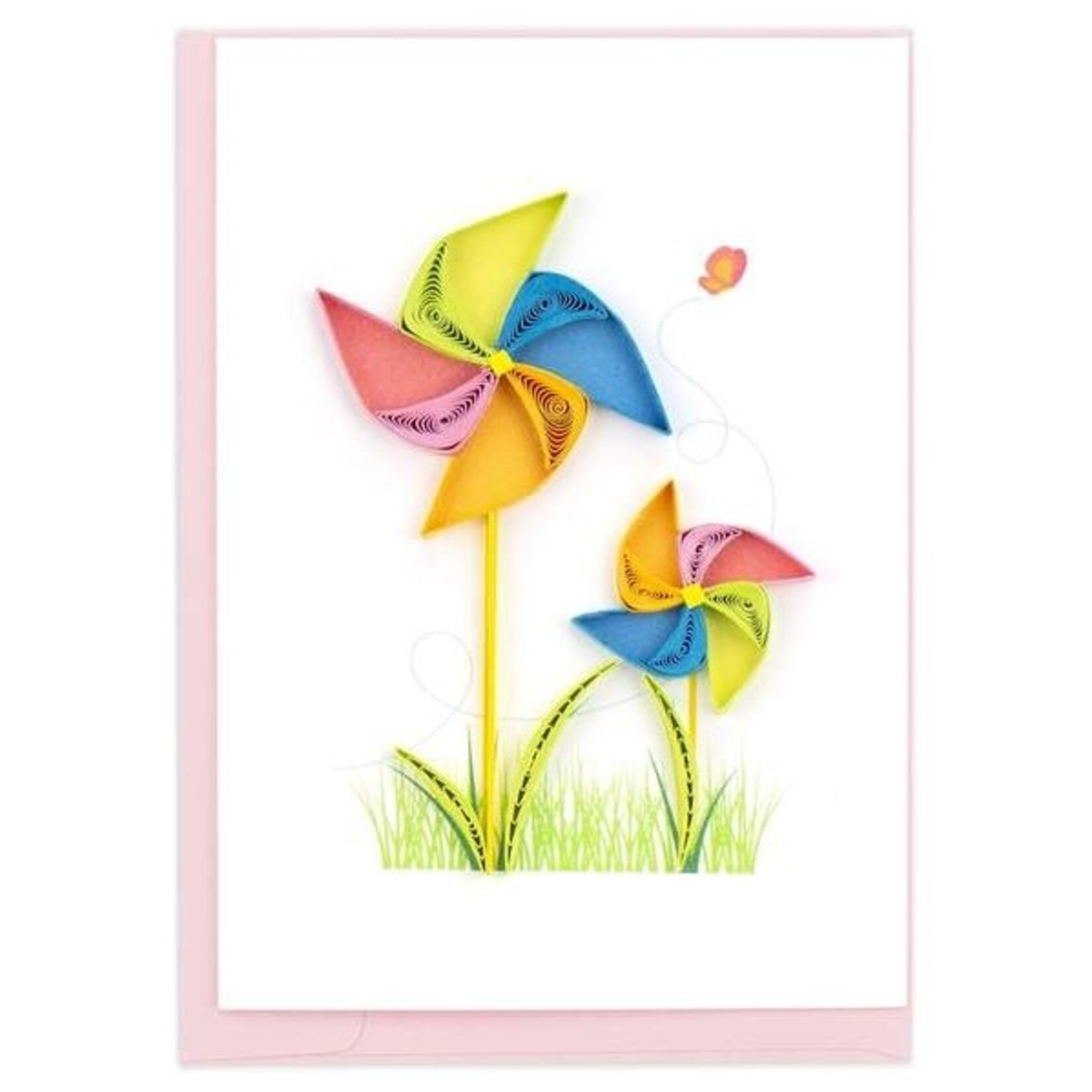 Quilling Card Pinwheel Quilled Gift Enclosure Card