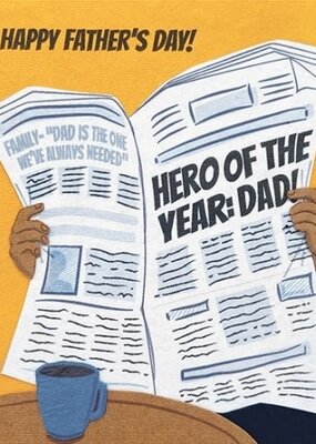 Good Paper Hero of the Year Father's Day Card