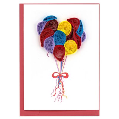 Quilling Card Balloons Quilled Gift Enclosure Card