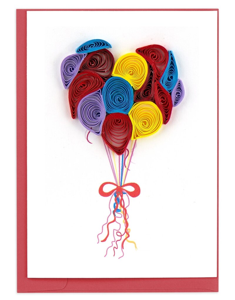 Quilling Card Balloons Quilled Gift Enclosure Card