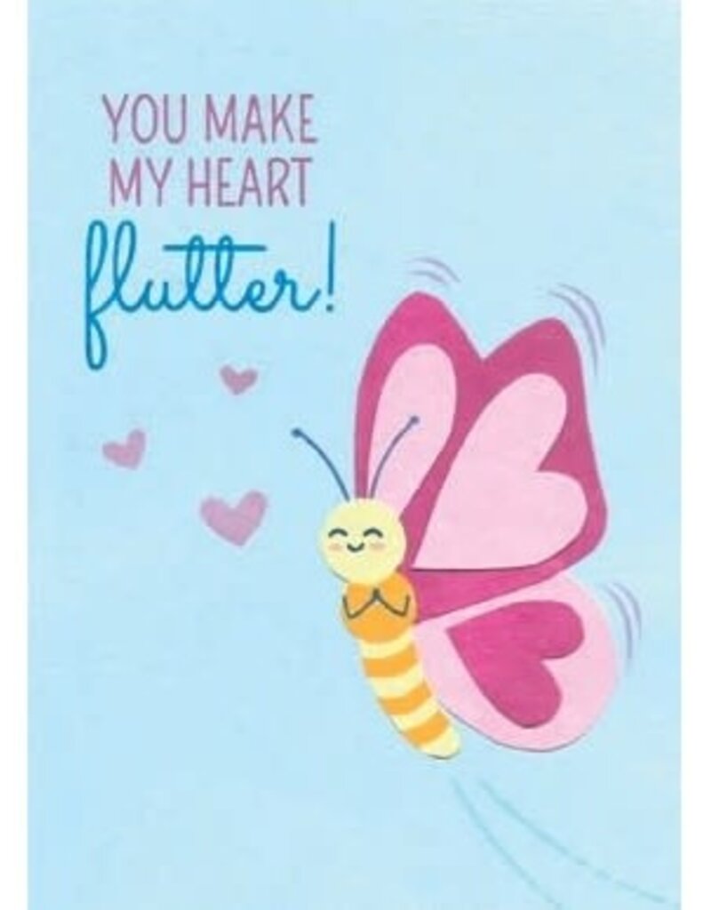 Good Paper You Make My Heart Flutter Love Card