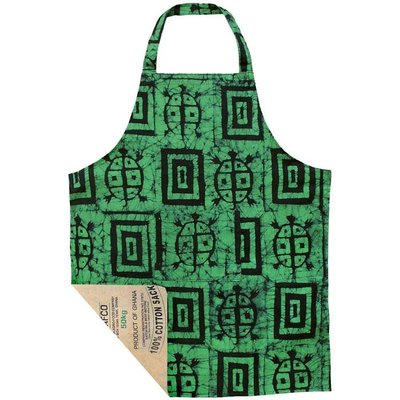 Global Mamas Reversible Apron: Green Box Turtles