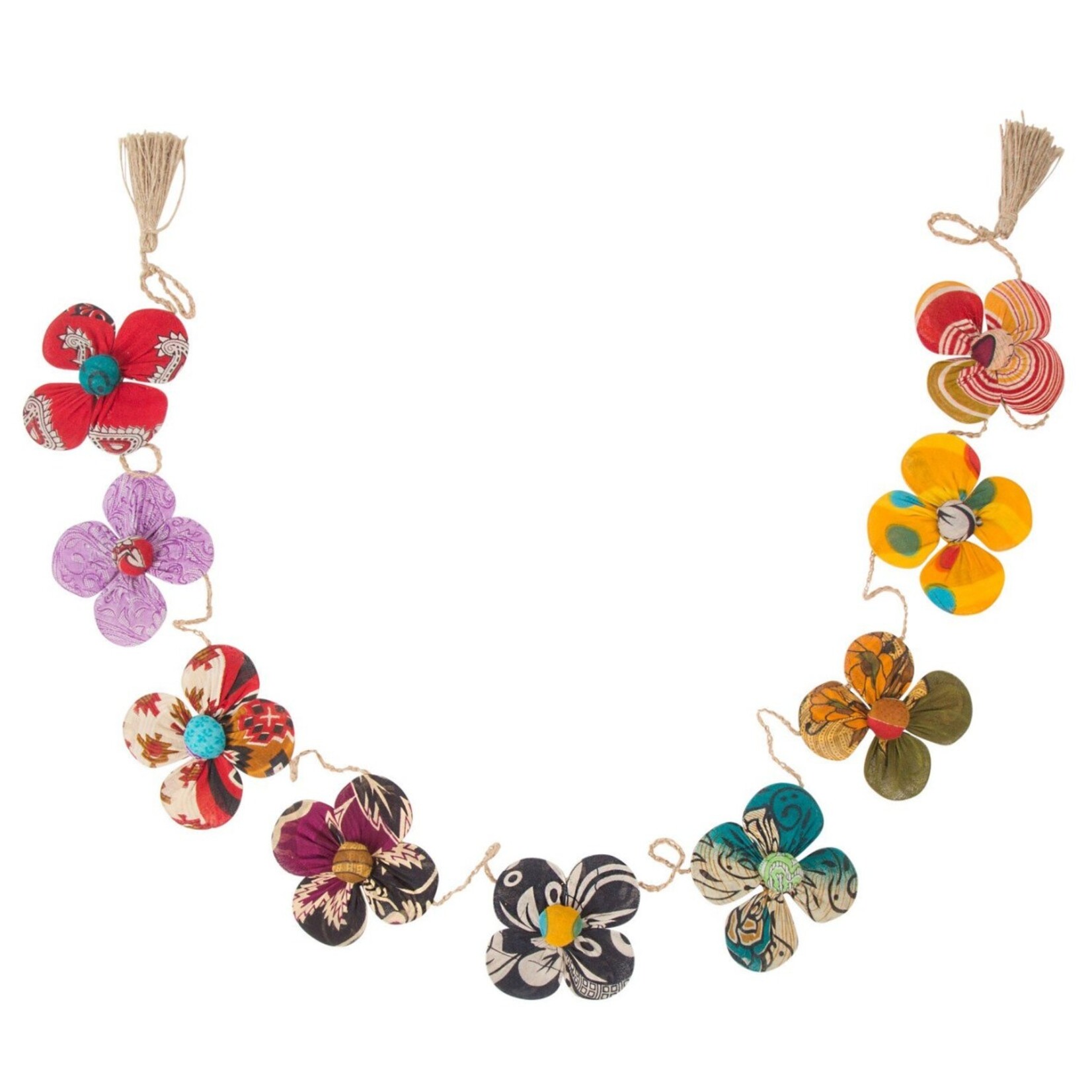 Ten Thousand Villages Recycled Sari Flower Garland