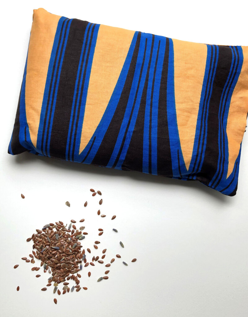 Creation Hive Kitenge Flaxseed Pillow with Lavender