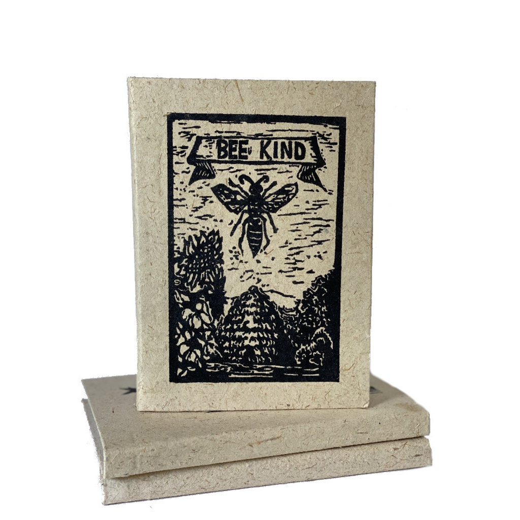 Creation Hive Bee Kind Block Print Journal