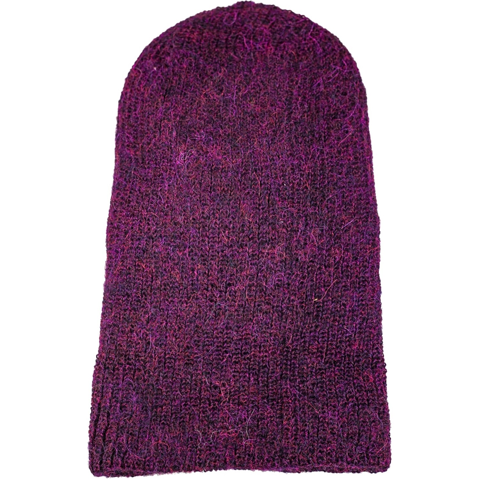 Andes Gifts Milkshake Alpaca Knit Hat: Wine