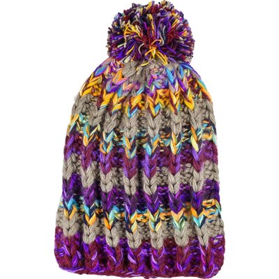 Andes Gifts Altiplano Knit Hat: Purple