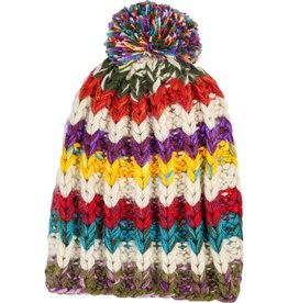 Andes Gifts Altiplano Knit Hat: Sunset