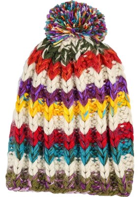 Andes Gifts Altiplano Knit Hat: Sunset