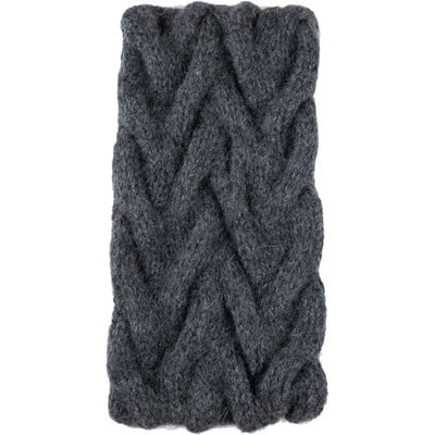 Andes Gifts Cable Knit Ear Warmer: Grey