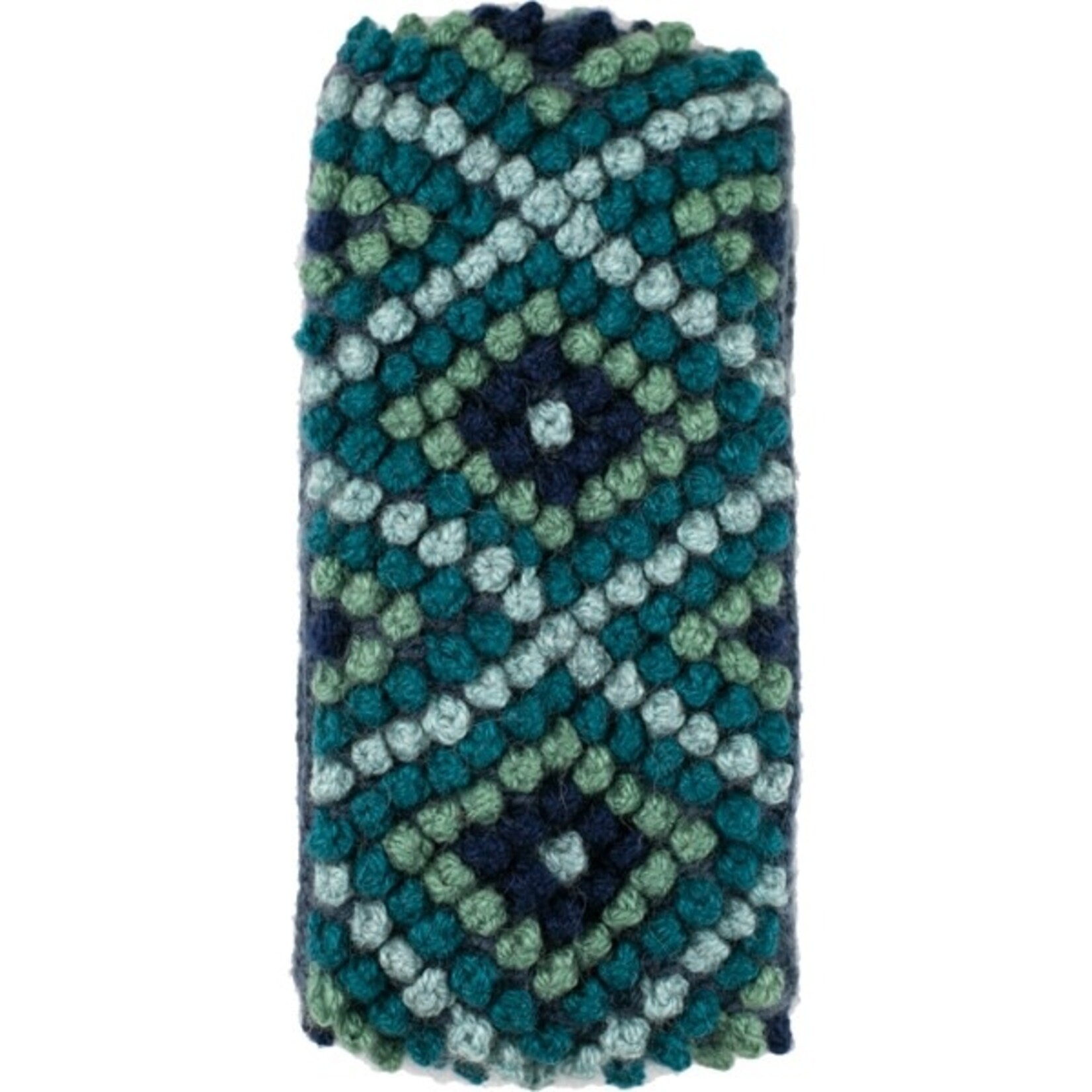 Andes Gifts Diamond Knit Ear Warmer: Aqua