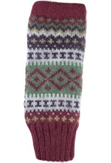 Andes Gifts Sierra Knit Arm Warmers: Berry